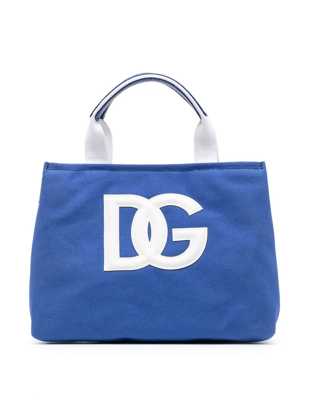 

Dolce & Gabbana Kids logo-patch tote bag - Blue