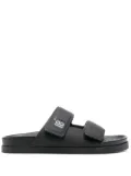 DSQUARED2 x Ibrahimović leather slides - Black