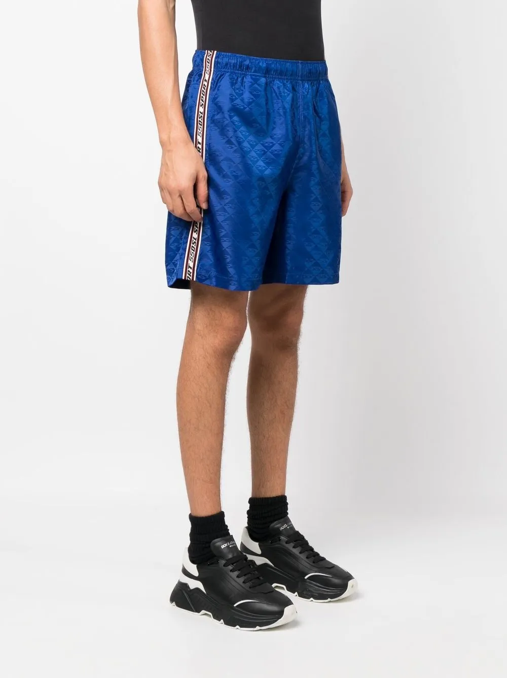  Diesel Joggingshorts Mit Logo   Blau 