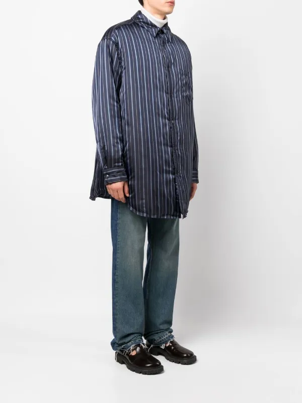 Maison Margiela Striped Padded Shirt - Farfetch