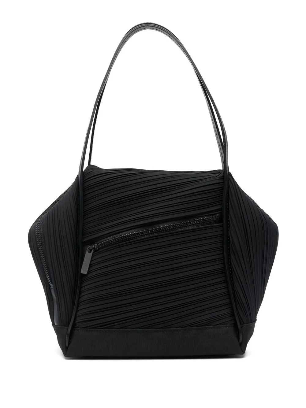 

Issey Miyake tote plisada mediana - Negro