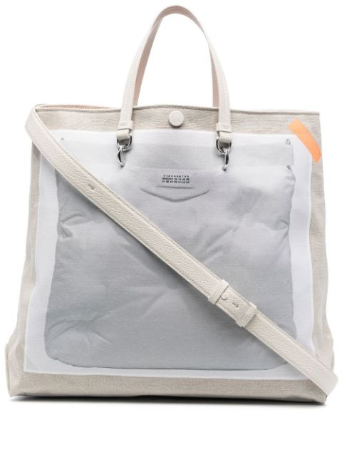 Maison Margiela Glam Slam trompe-l'oeil tote bag Women