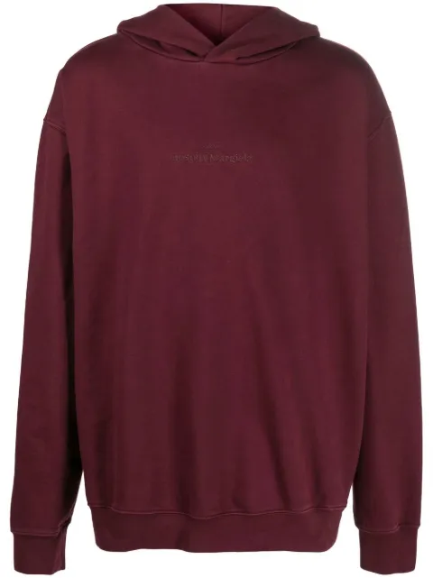 Maison Margiela embroidered-logo detail hoodie