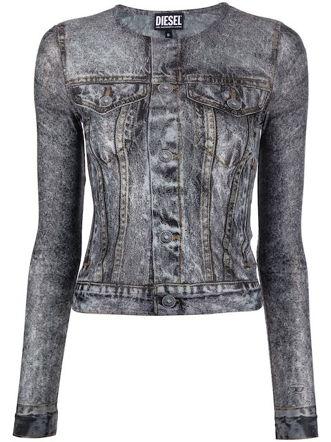 Diesel graphic-print long-sleeve top