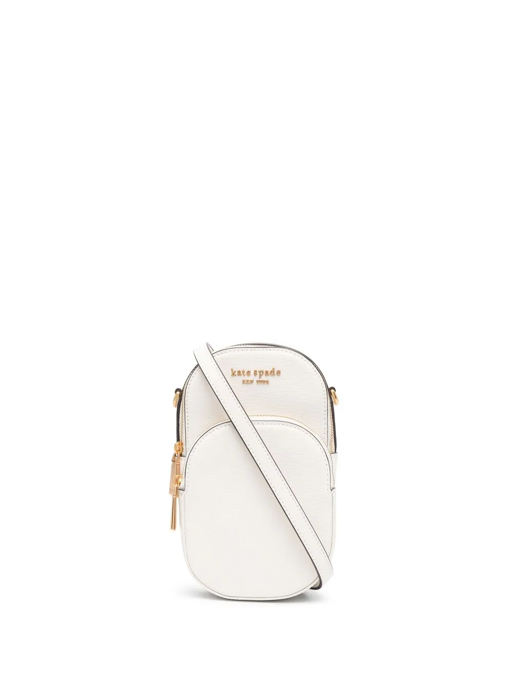 

Kate Spade bolsa crossbody con placa del logo - Blanco