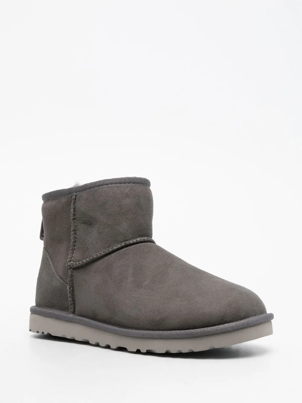 Shop Ugg Classic Mini Boots In Grey