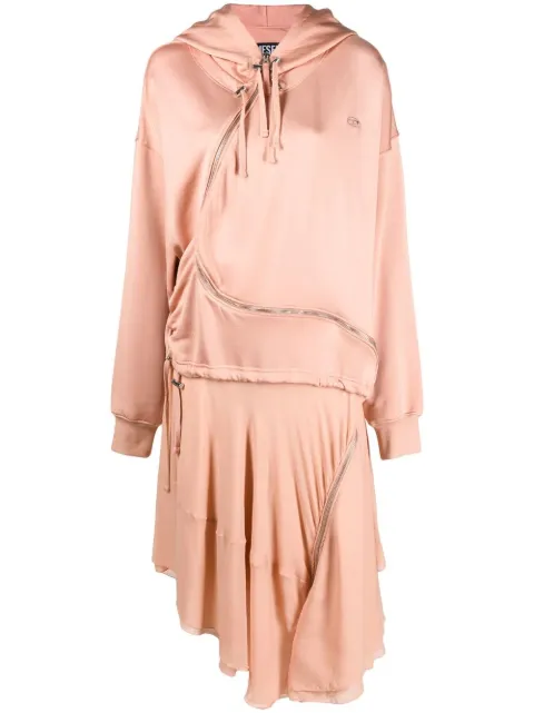 Diesel D-Abanazip asymmetric jumper dress