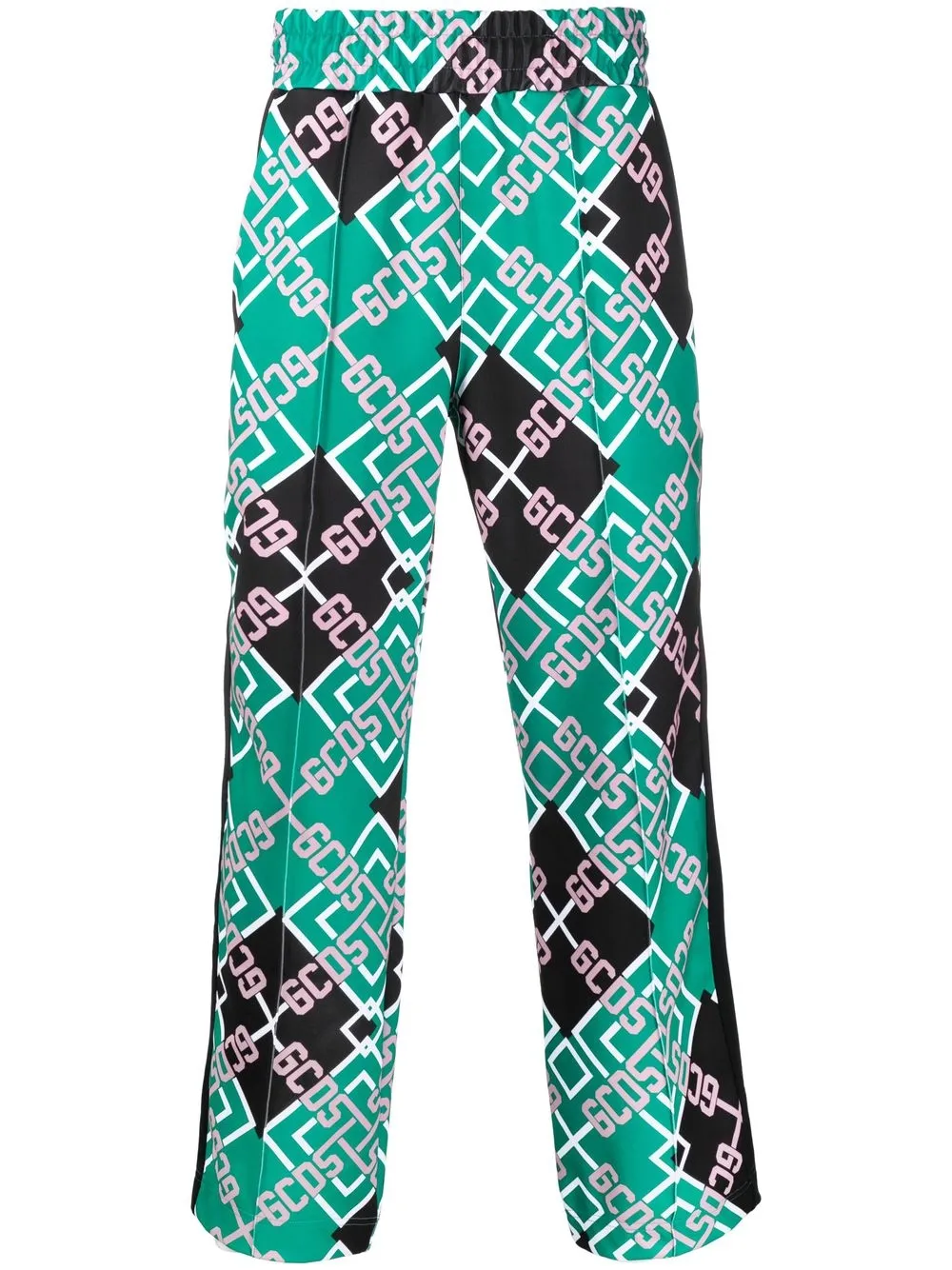 

Gcds monogram-pattern track pants - Green