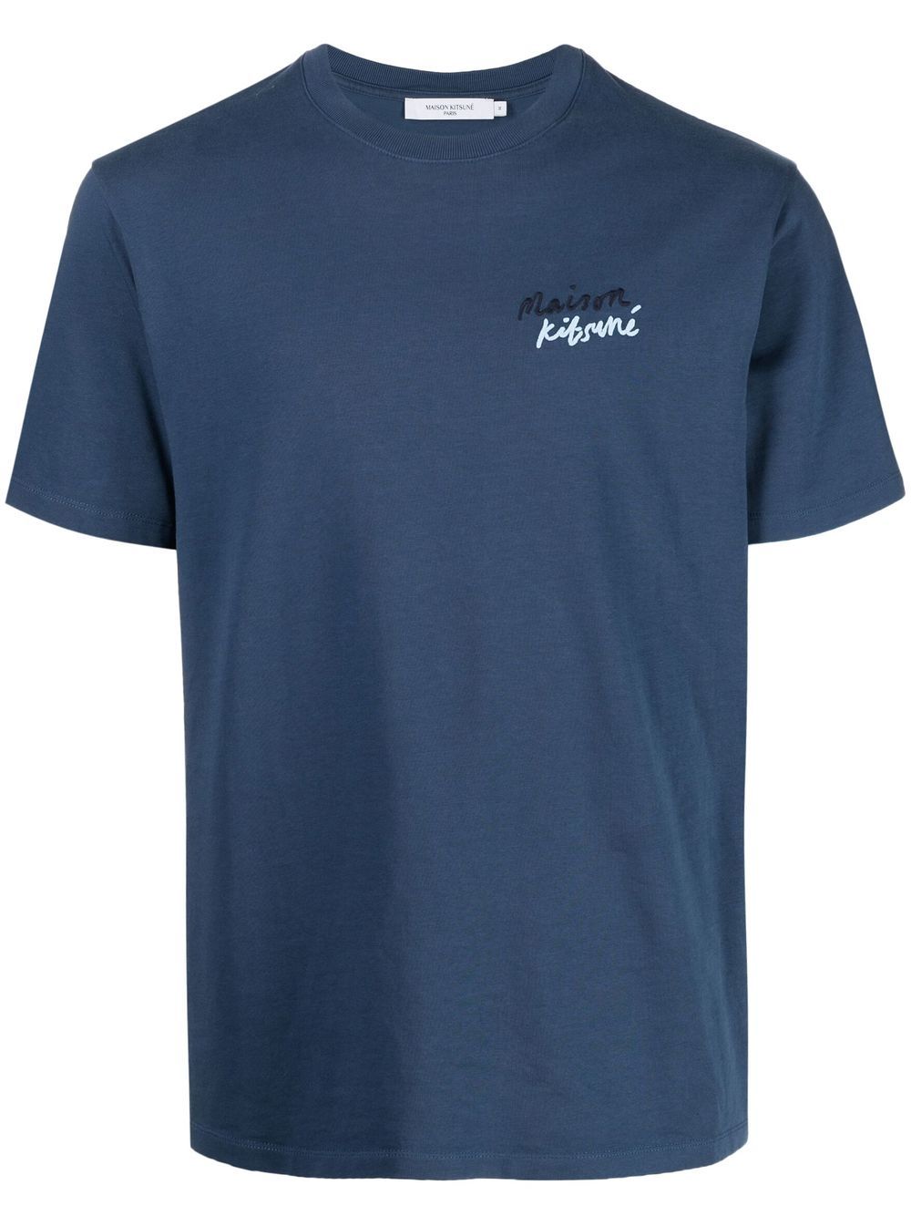 

Maison Kitsuné playera con logo estampado - Azul