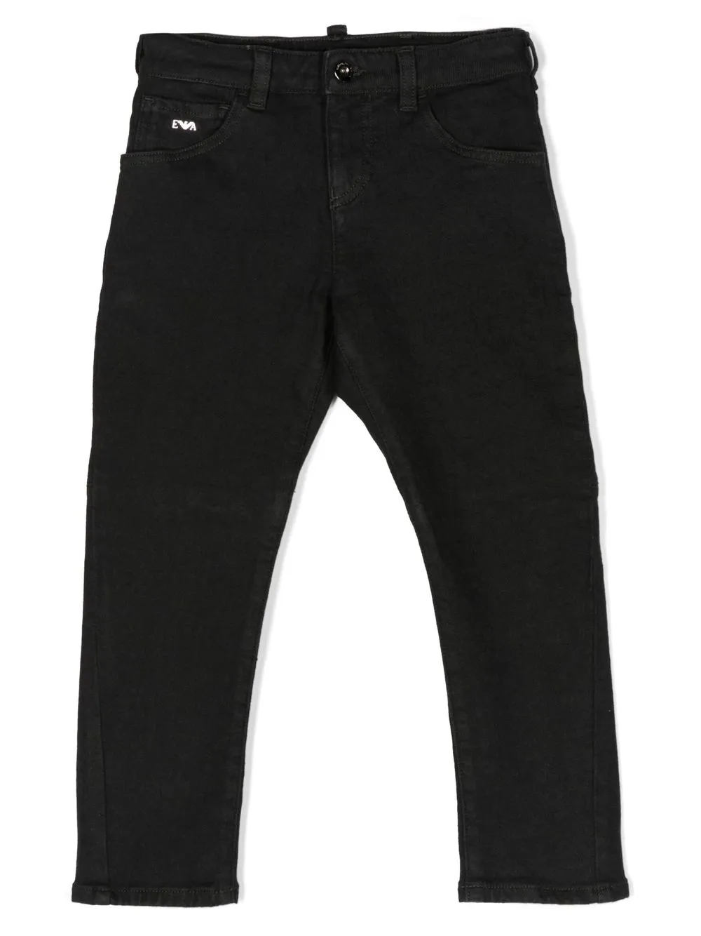 

Emporio Armani Kids low-rise slim-cut jeans - Black