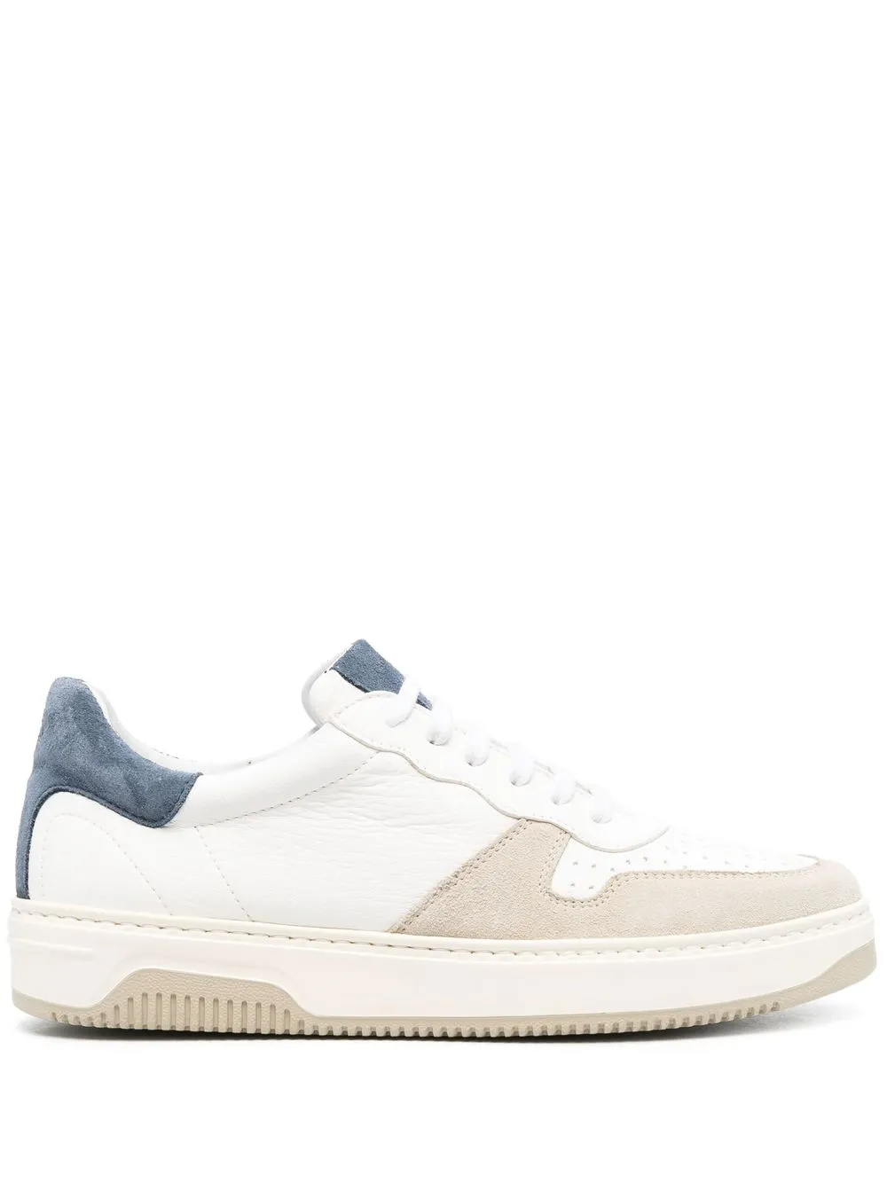 Tagliatore Colour-block Panelled Sneakers In White