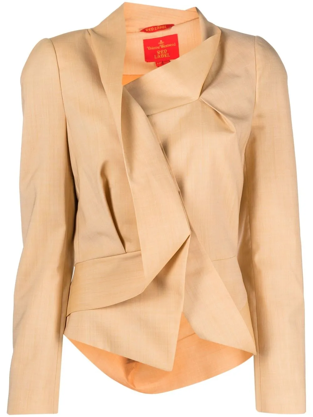 

Vivienne Westwood Pre-Owned 1990s gathered-detail jacket - Neutrals