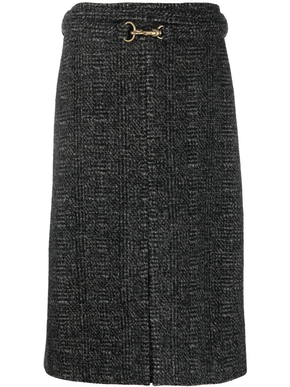 

Chloé lobster-claw clasp wool skirt - Black