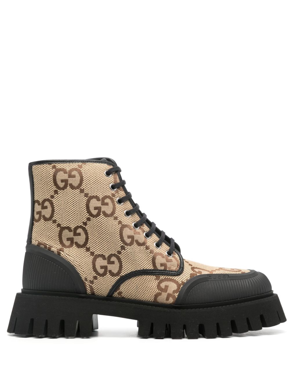 GG lace-up combat boots