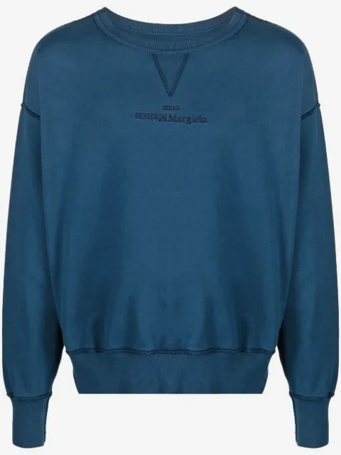 Maison Margiela sudadera con logo bordado