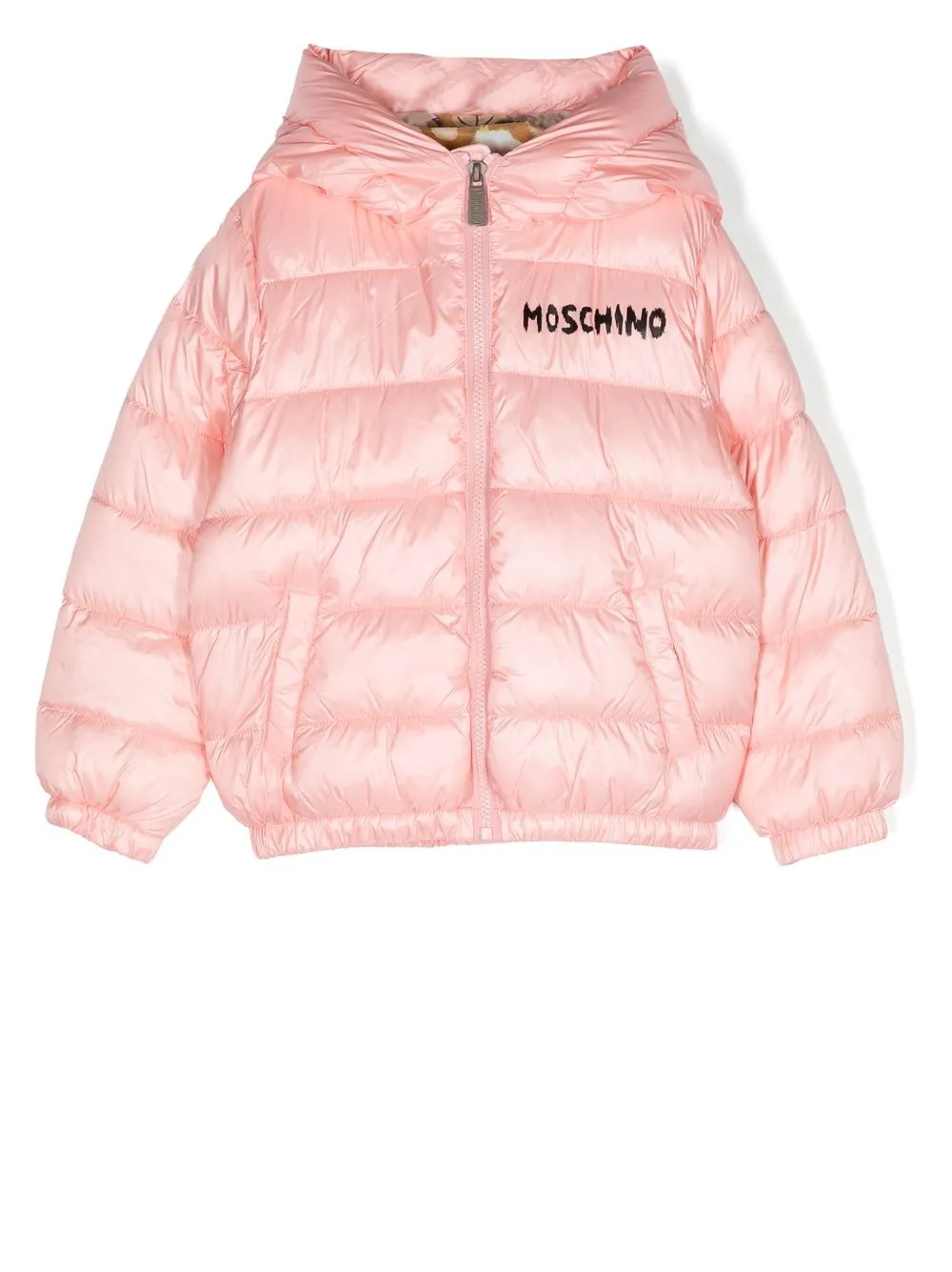 

Moschino Kids chamarra capitonada con motivo Teddy Bear - Rosado