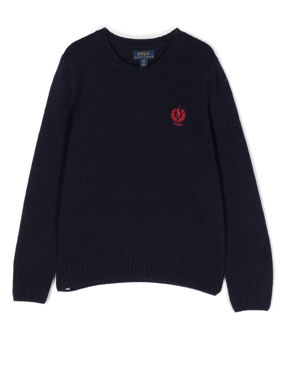 

Ralph Lauren Kids suéter con logo bordado - Azul