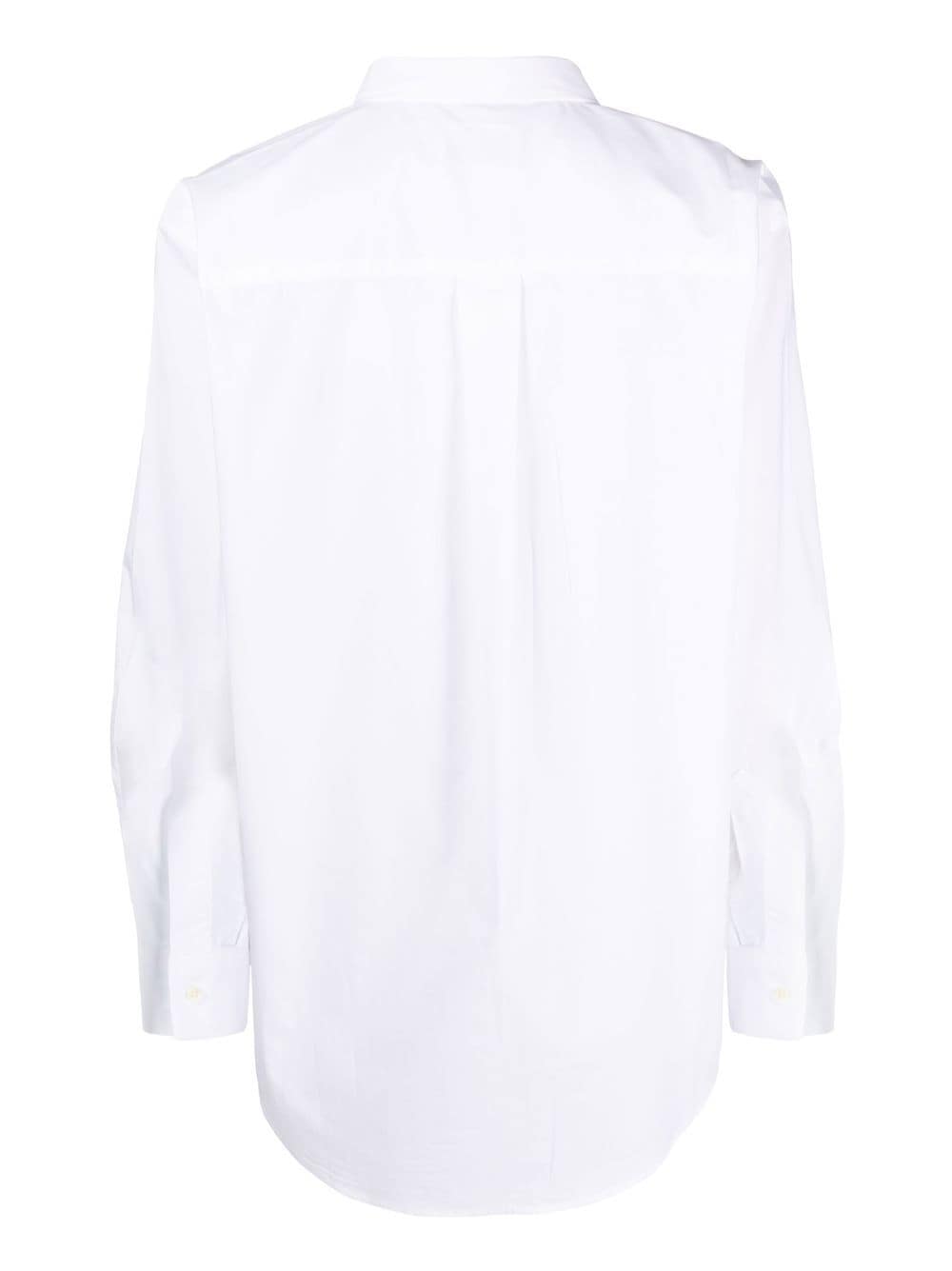 Image 2 of Maison Labiche logo-embroidered organic-cotton shirt