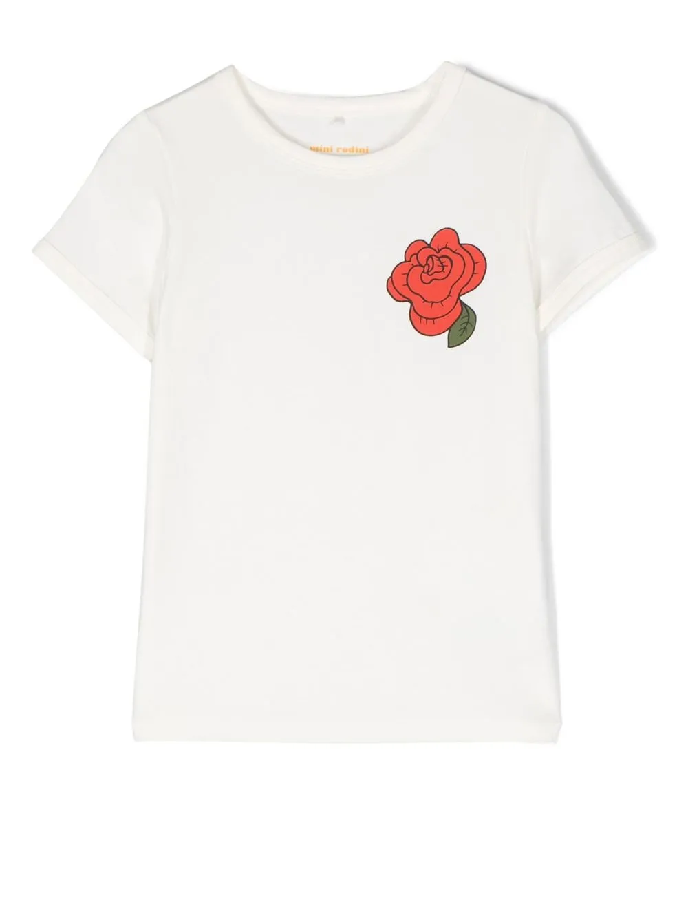 

Mini Rodini playera con estampado floral - Blanco