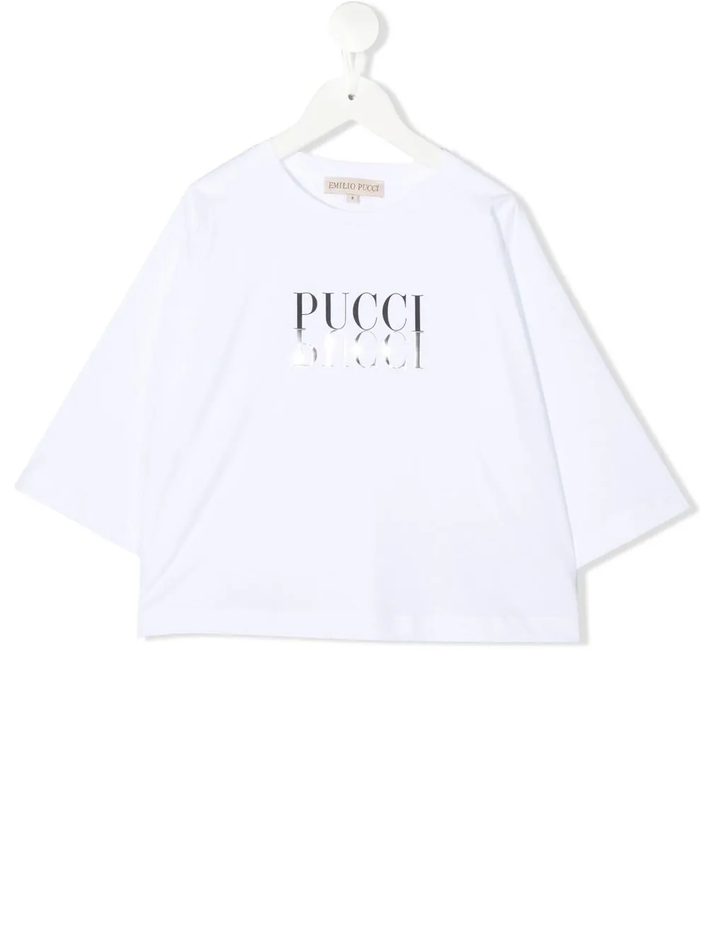 

PUCCI Junior logo-print long-sleeve T-shirt - White