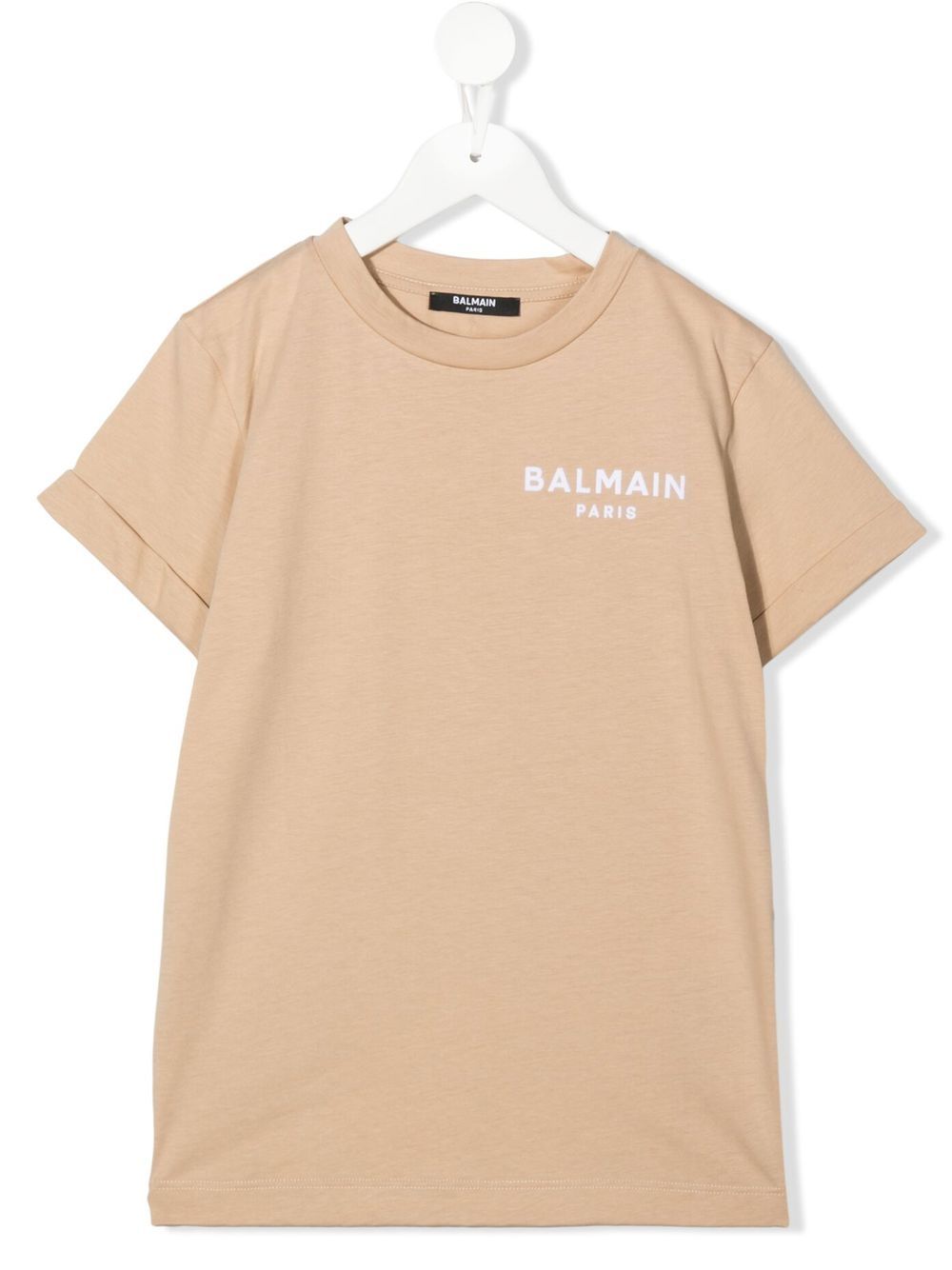 

Balmain Kids playera manga corta con logo estampado - Neutro