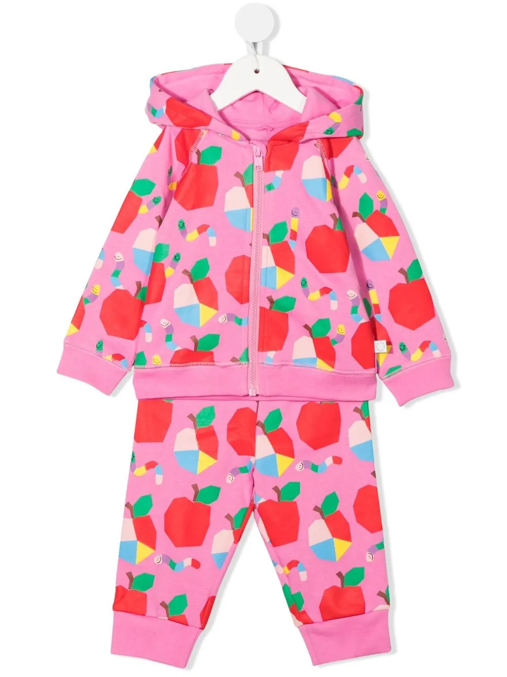 

Stella McCartney Kids graphic-print zip-up tracksuit set - Pink