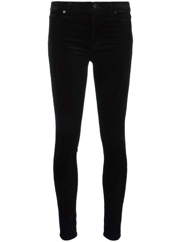 Girls Black Belted Super Skinny Trousers  New Look