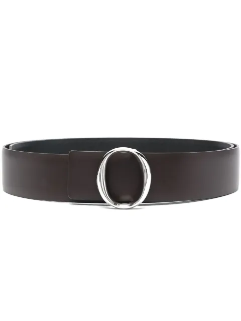 Orciani Oval-buckle leather belt 