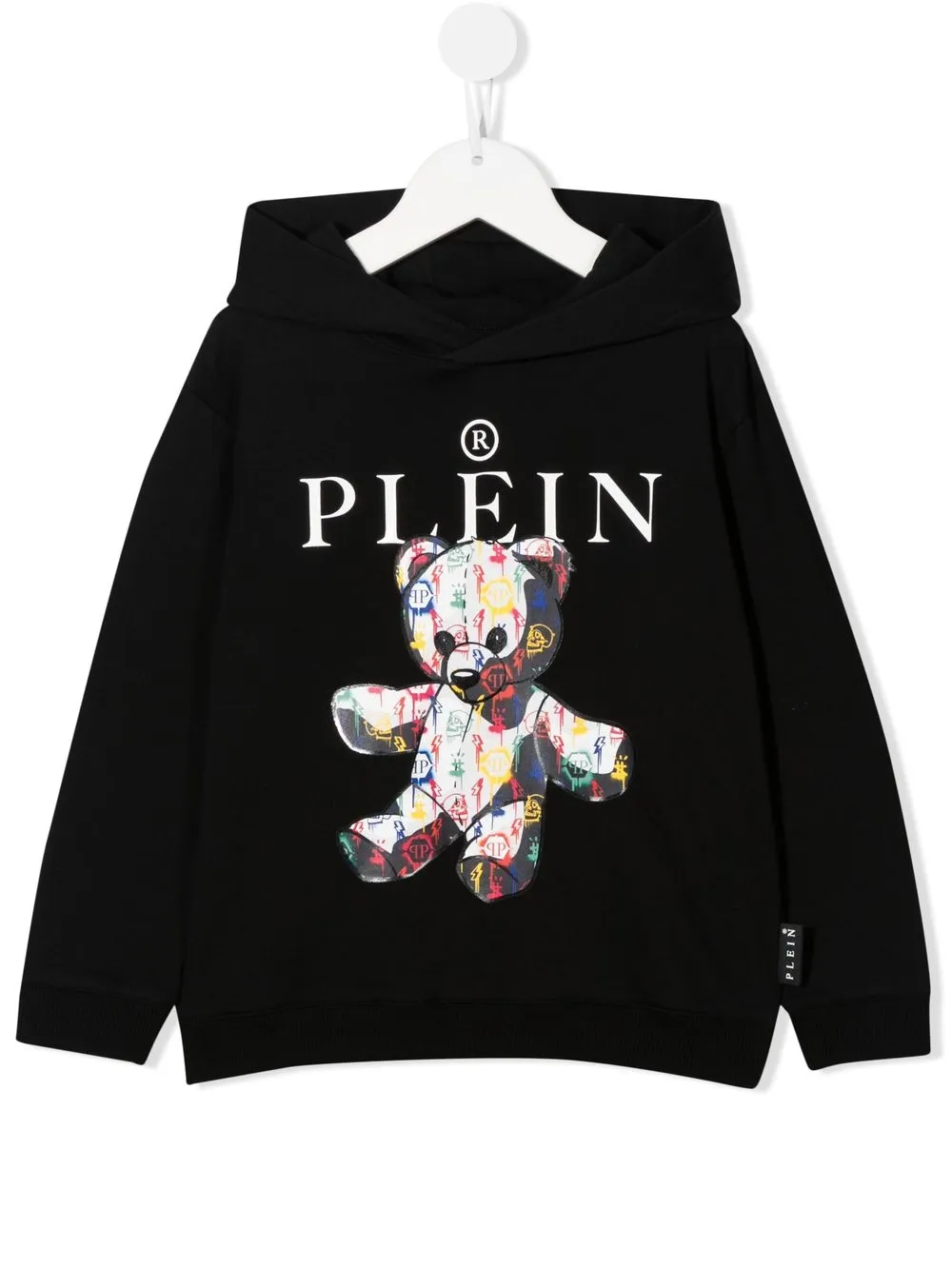 

Philipp Plein Junior hoodie con estampado gráfico del logo - Negro