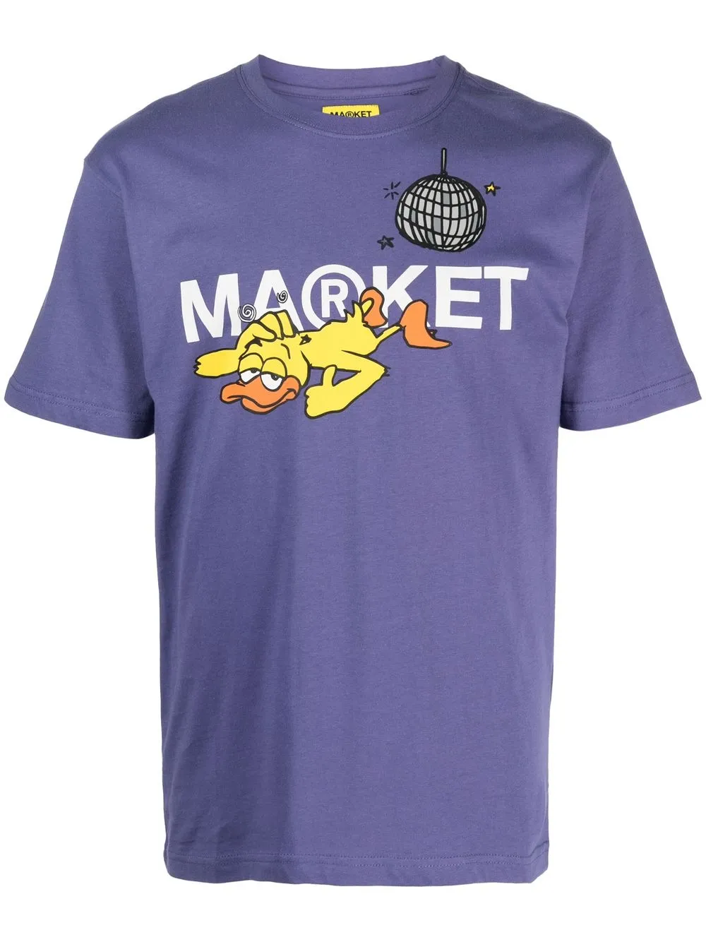 

MARKET Disco Duck logo-print T-shirt - Purple