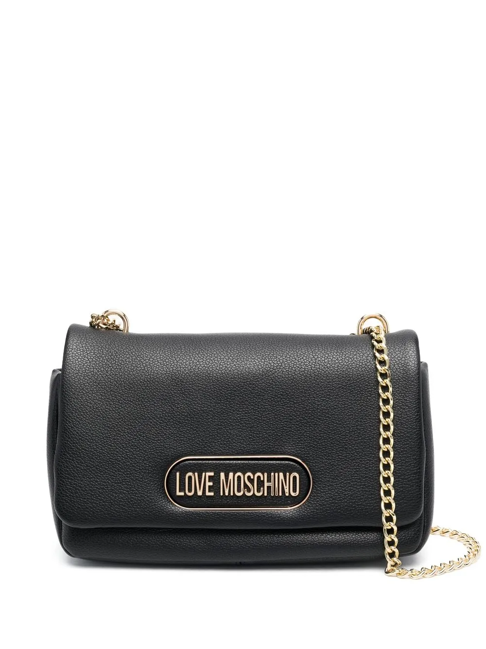 

Love Moschino logo-embellished shoulder bag - Black