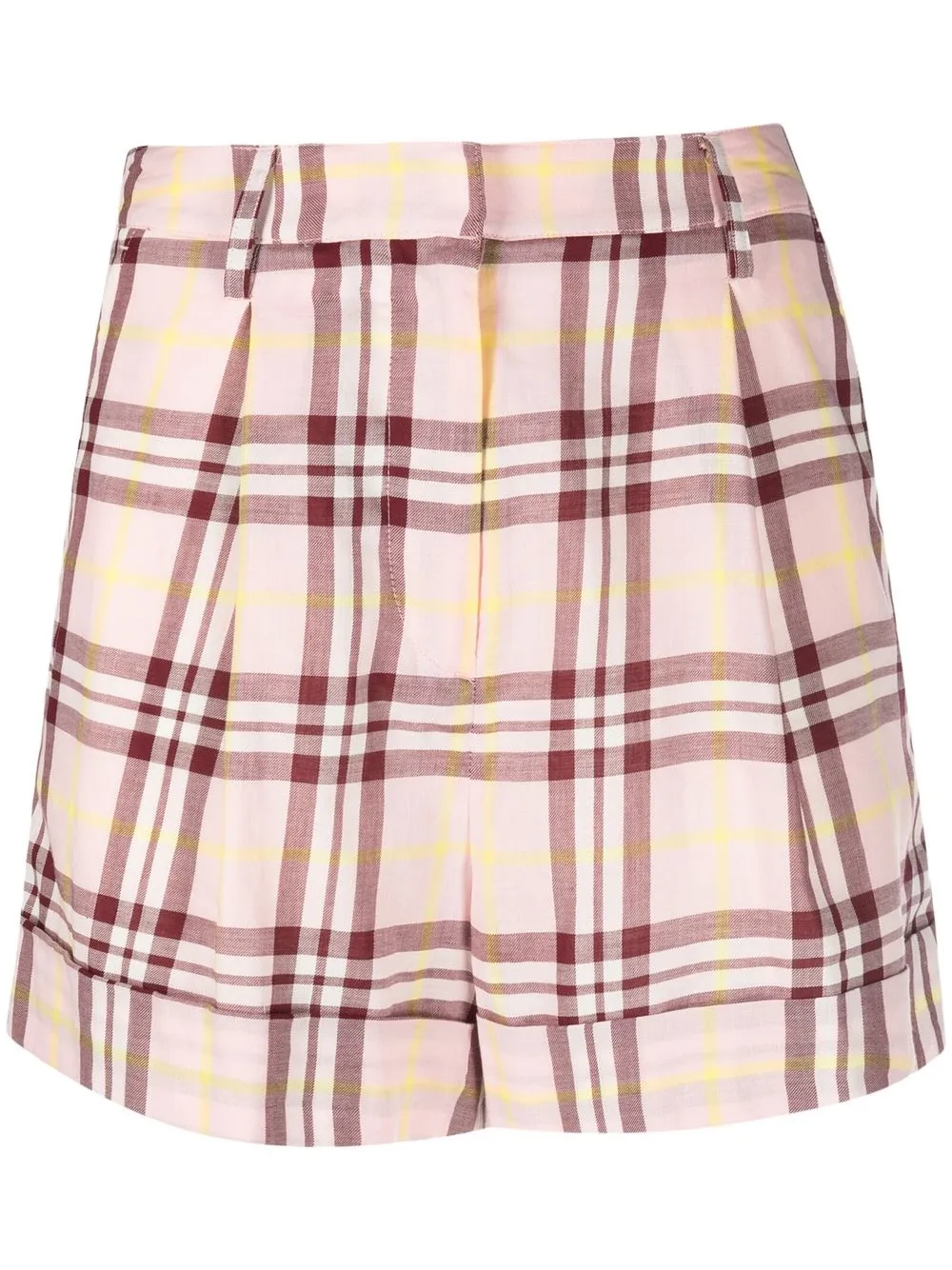 

rag & bone tartan-check cotton shorts - Pink