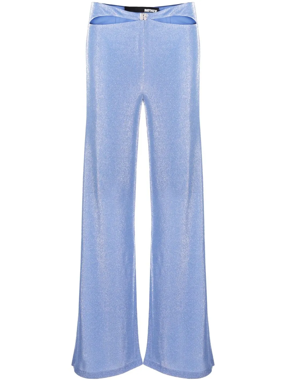 

ROTATE glittery flared trousers - Blue