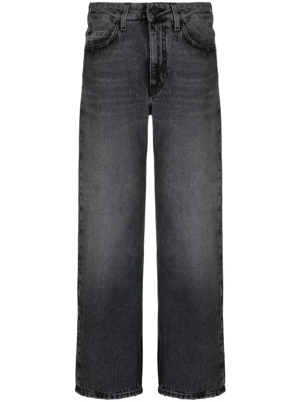 Farfetch Off White Patch Jeans Off-White Straight-Leg Jeans For Women Shop On FARFETCH