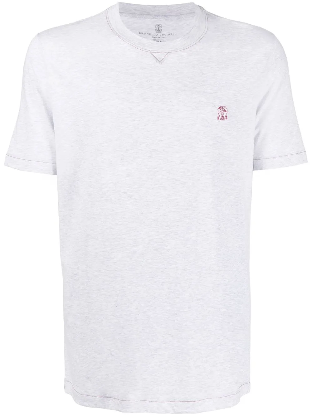 

Brunello Cucinelli embroidered logo T-shirt - Grey