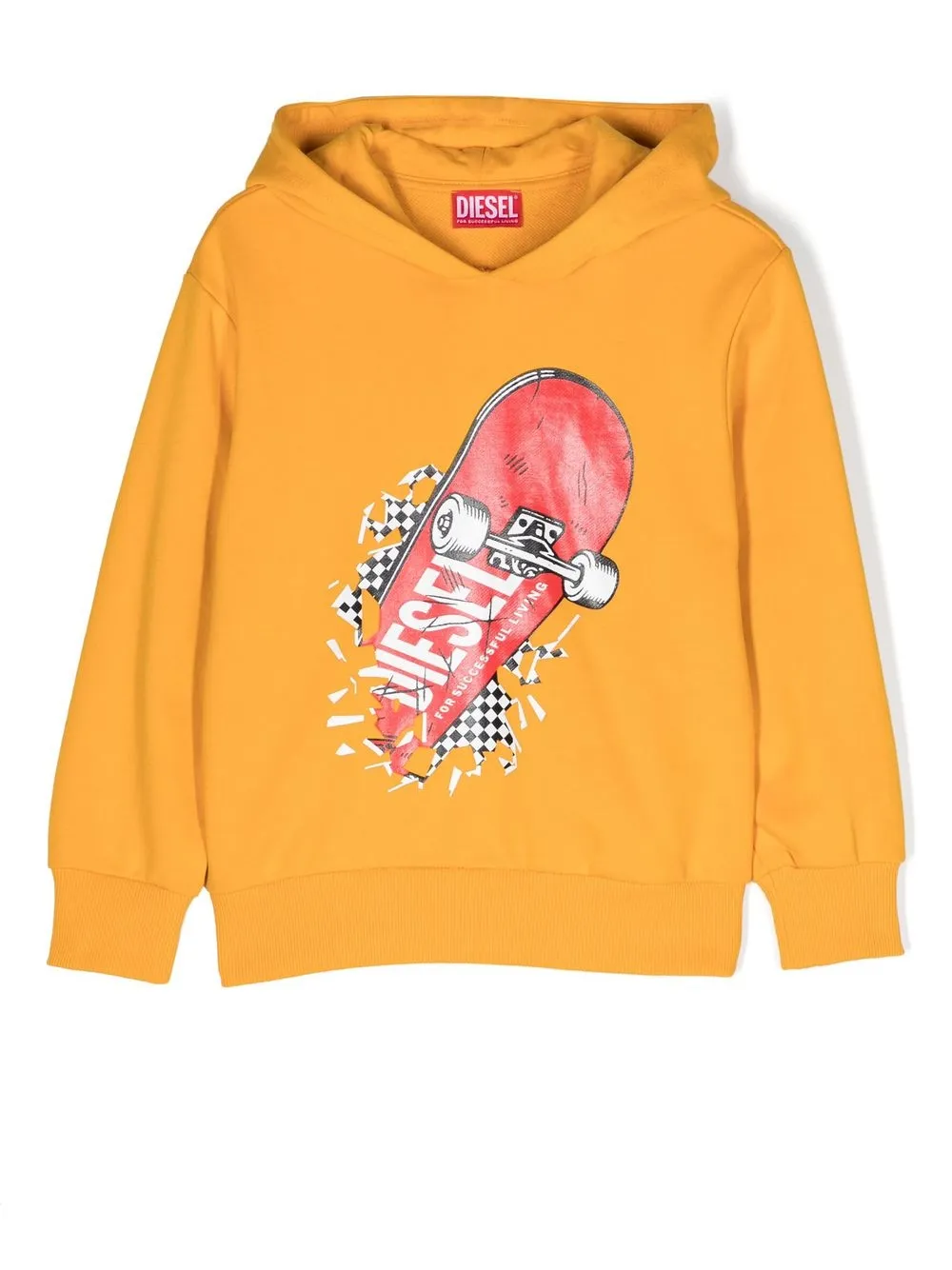 

Diesel Kids hoodie con estampado gráfico - Amarillo