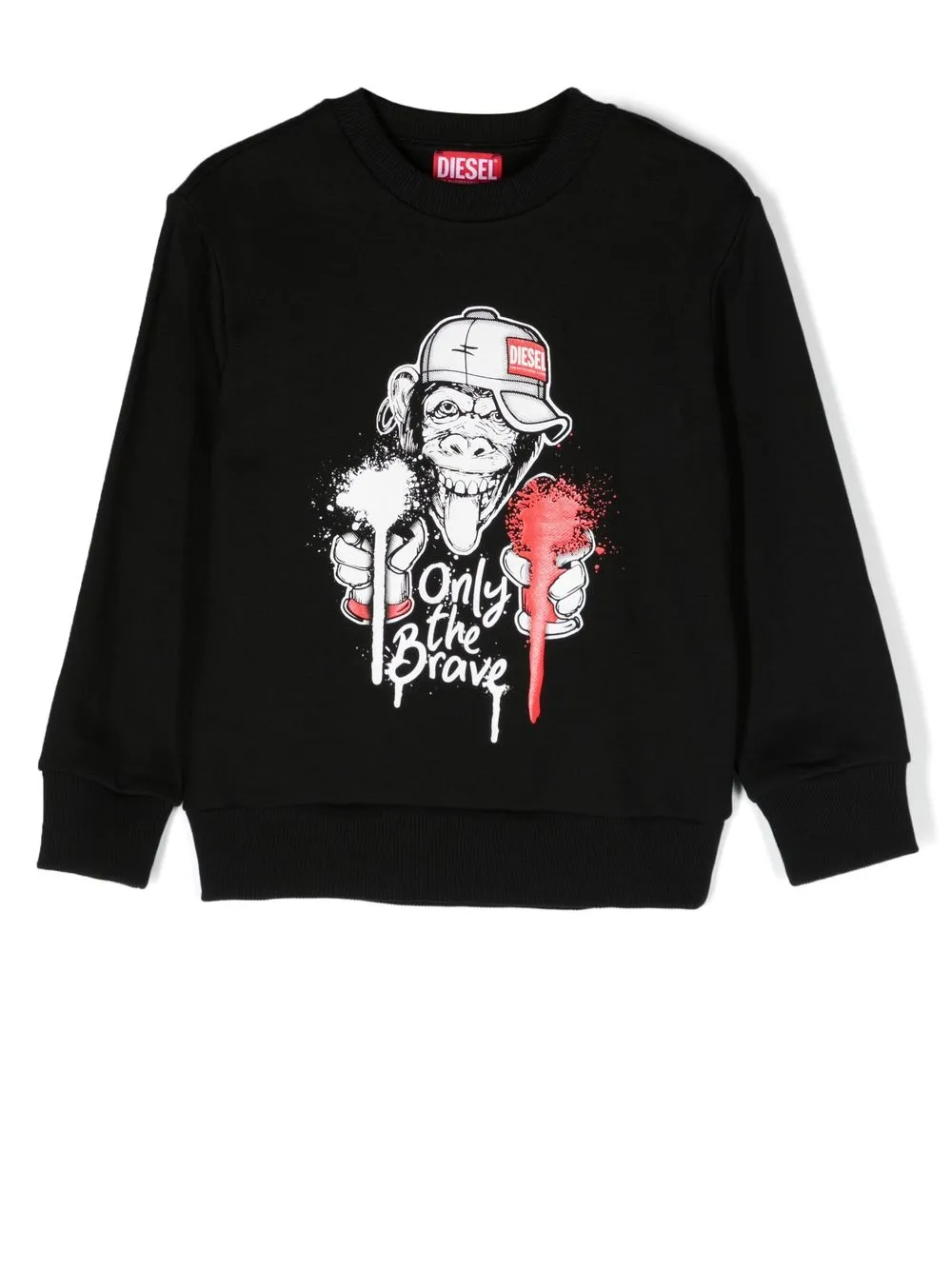 

Diesel Kids sudadera Only The Brave - Negro