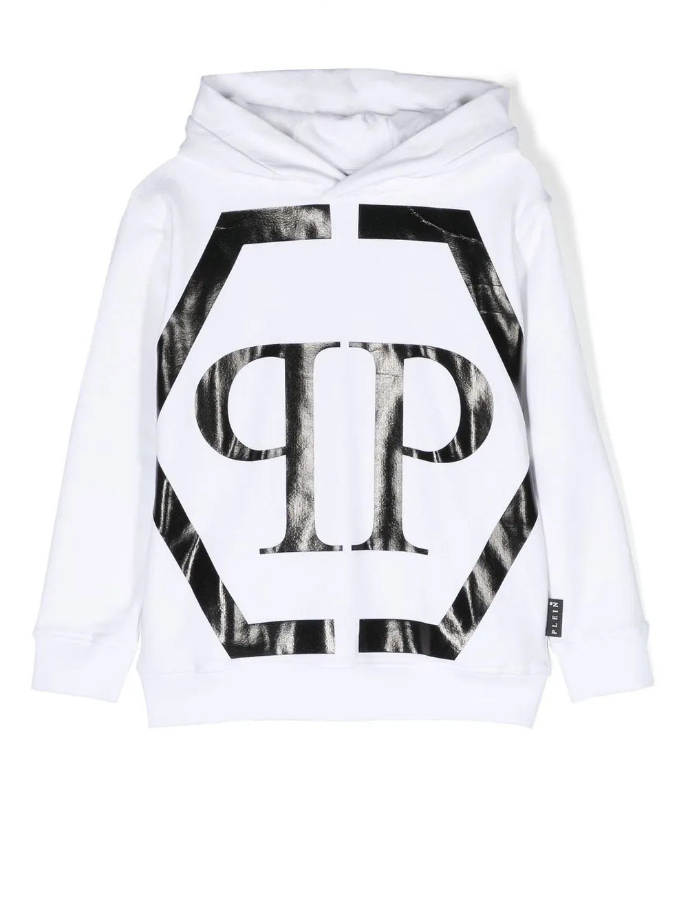 

Philipp Plein Junior hoodie con logo estampado - Blanco