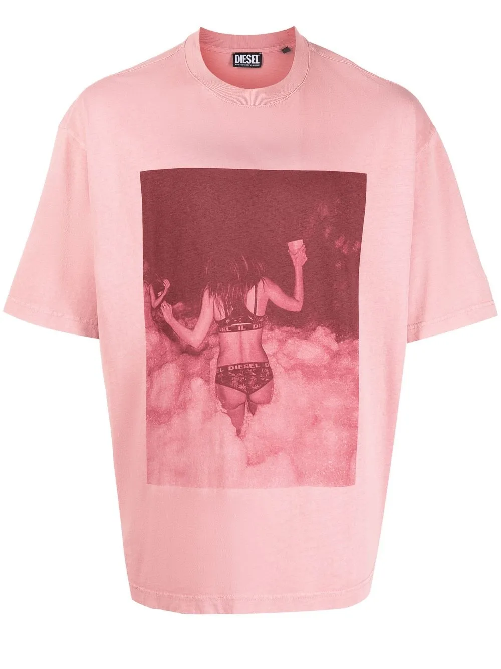 

Diesel playera T-WASH-E6 - Rosado