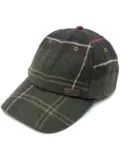 Barbour check-print cap - Green