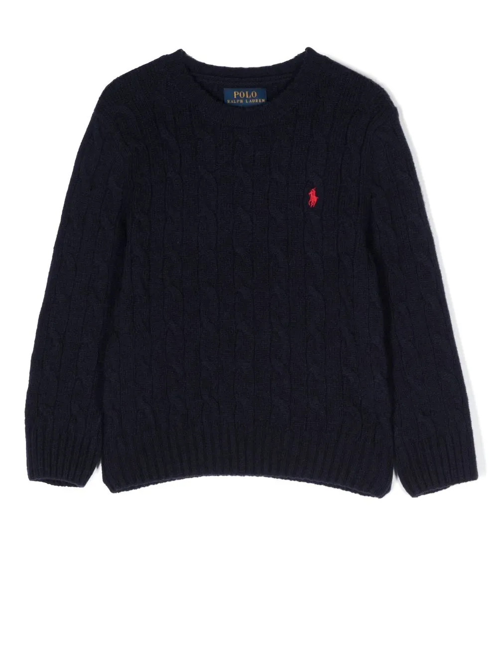 

Ralph Lauren Kids embroidered-logo wool-cashmere jumper - Blue