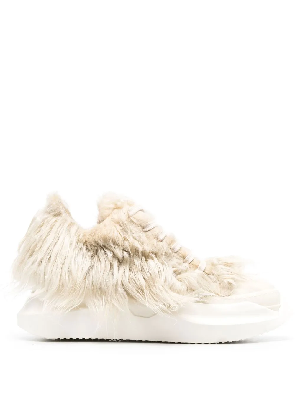 

Rick Owens DRKSHDW faux-fur sneakers - Neutrals