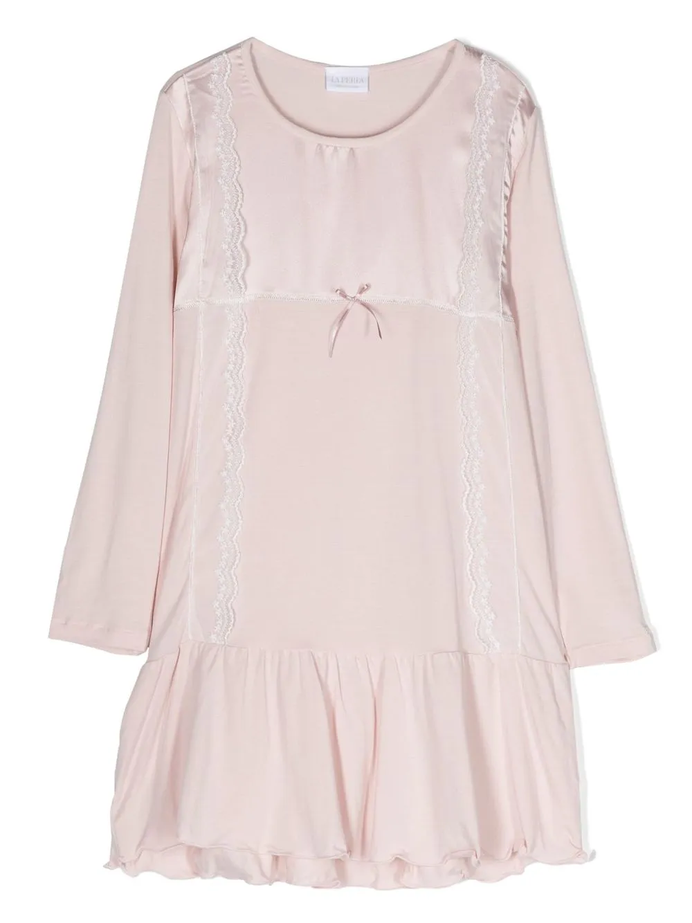 

La Perla Kids vestido de noche con manga larga - Rosado