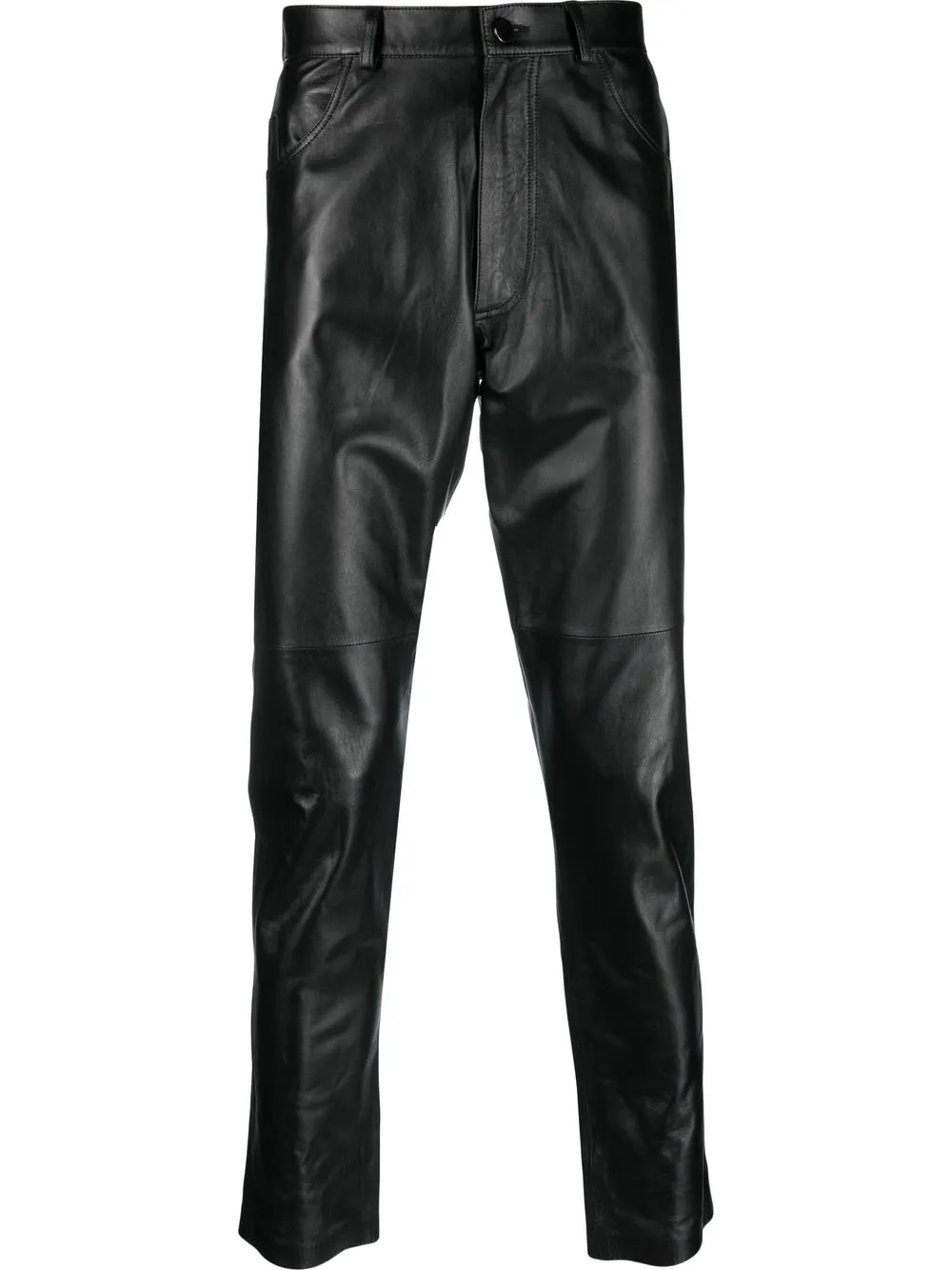 

Desa 1972 skinny-cut leather trousers - Black