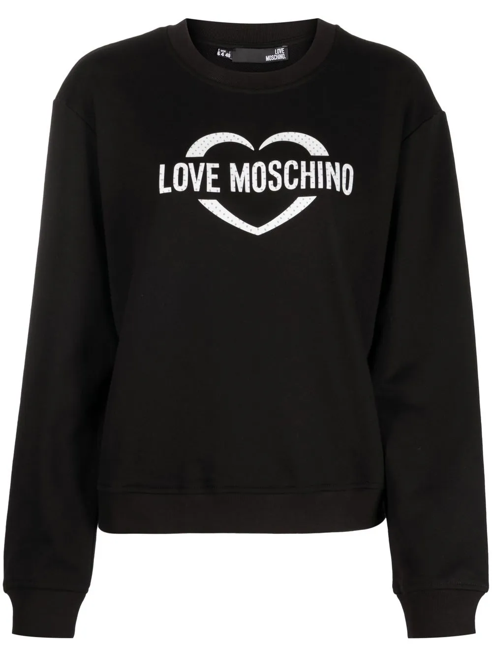 

Love Moschino sudadera con logo estampado - Negro