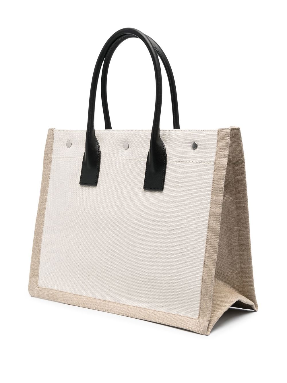 Shop Saint Laurent Logo-print Tote-bag In Nude