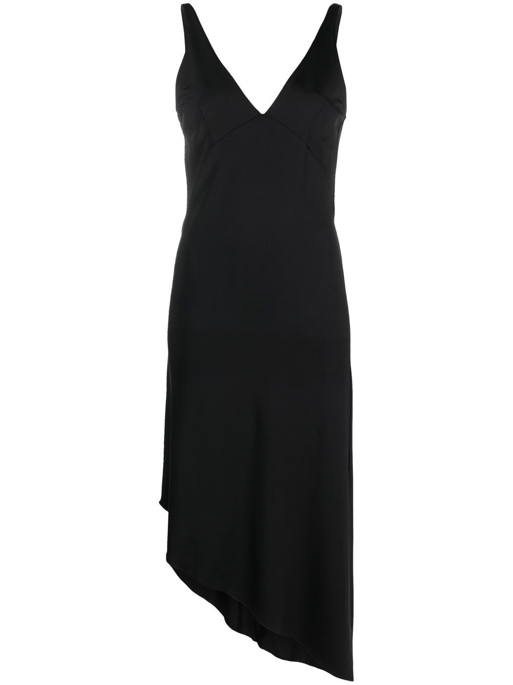 

REMAIN dart-detail asymmetric dress - Black