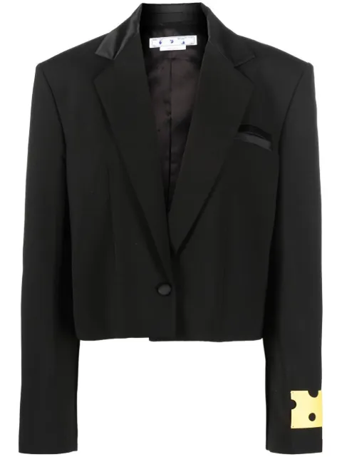 Off-White blazer corto con botones