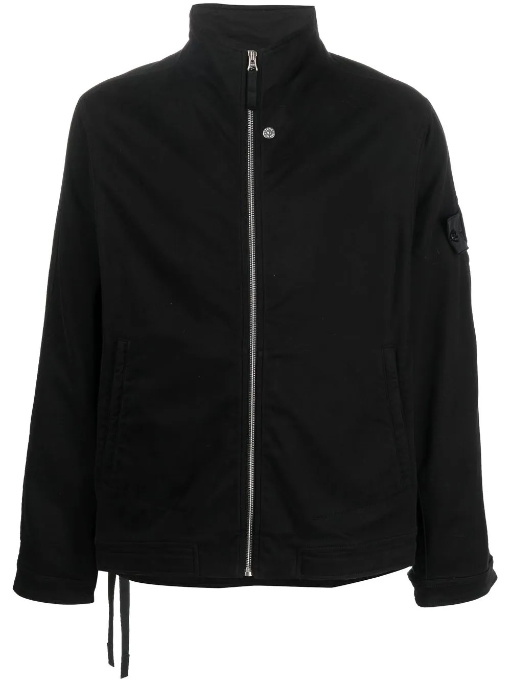 

Stone Island Shadow Project chamarra con parche del logo en una manga - Negro