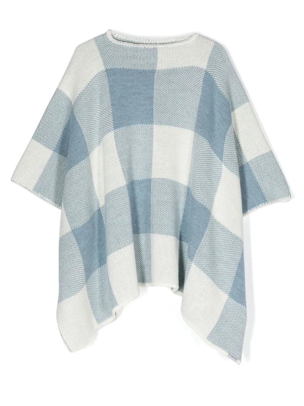 

Woolrich Kids poncho tejido con cuello redondo - Azul